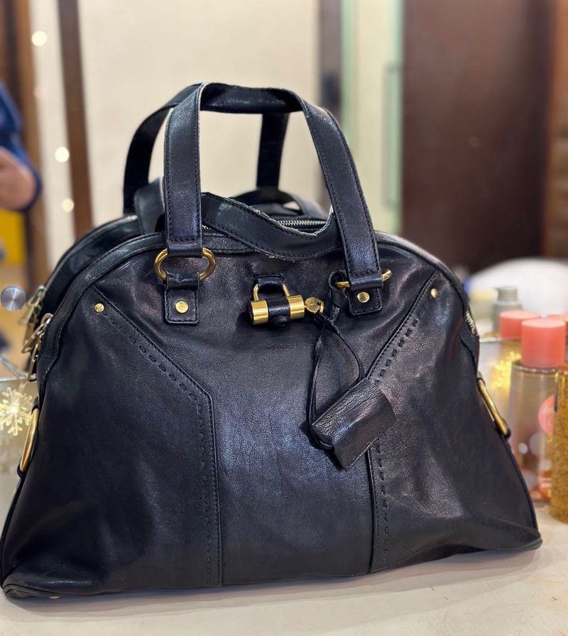Authentic Yves Saint Laurent Muse Dome Tote Bag