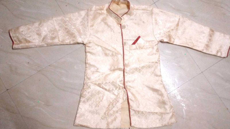 Boys&#39; Cream Sherwani