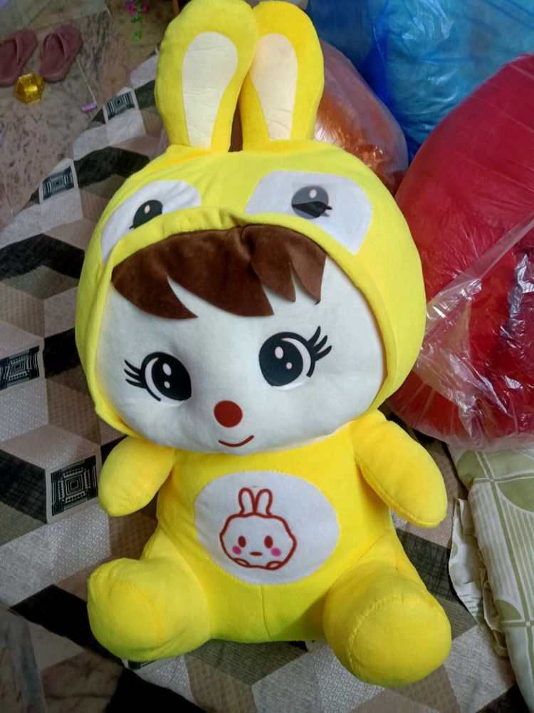 Cute Yellow Rabbit Plush