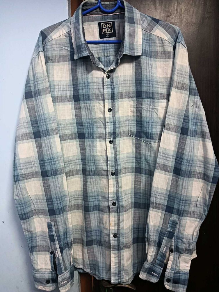 Blue Plaid Shirt