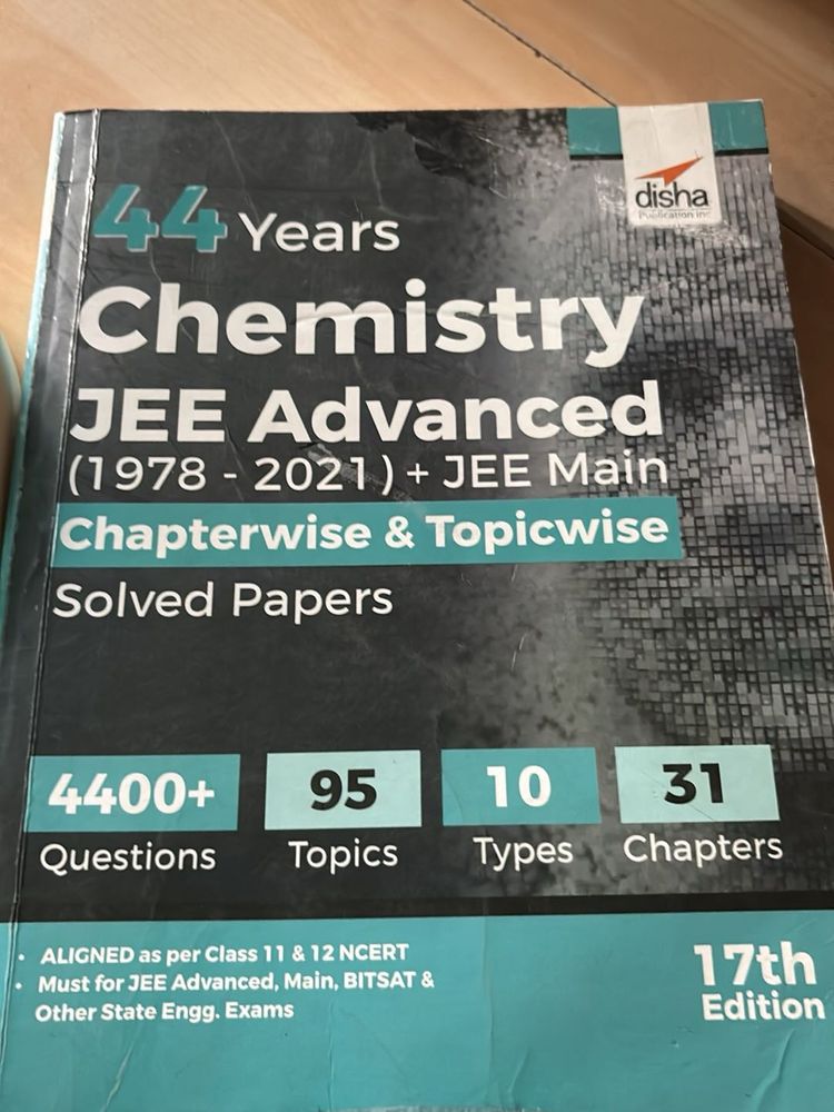 Chemistry JEE Advanced 44yr Pyq Book