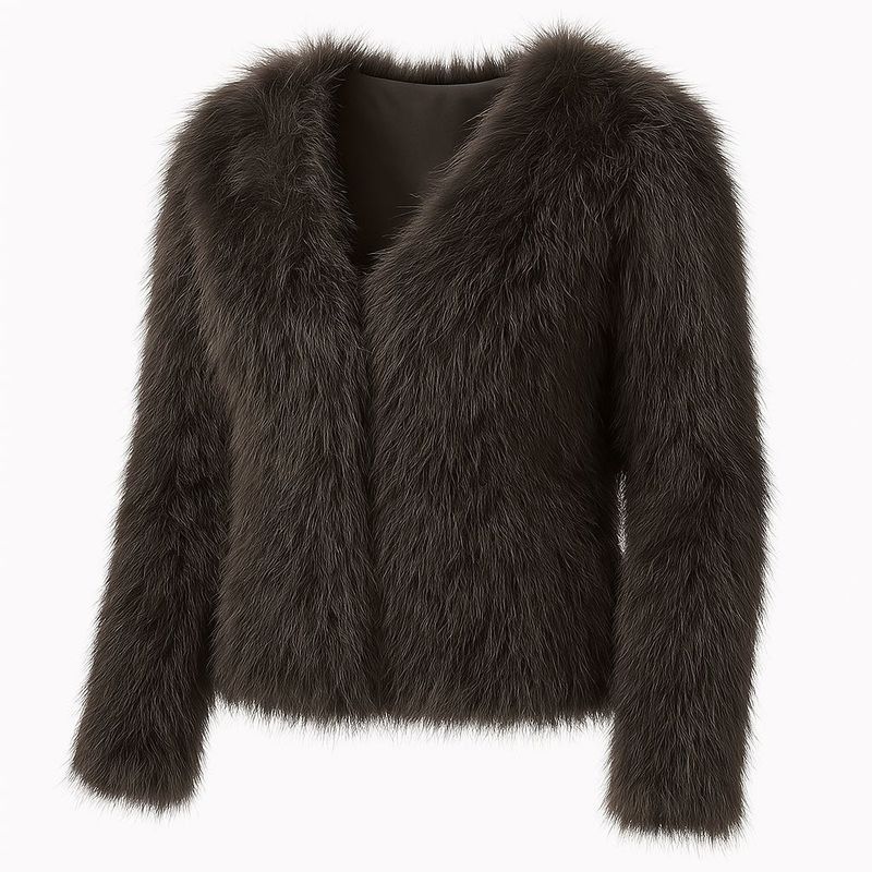 Faux Fur Brown Jacket