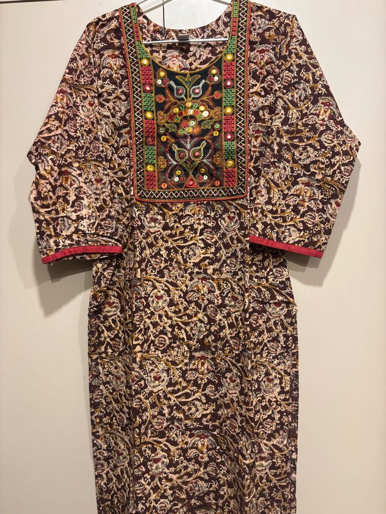Floral Print Kurta