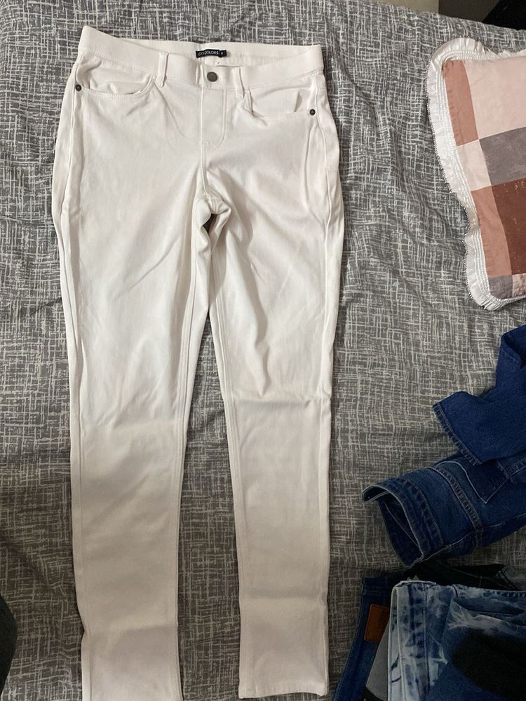 Express White Skinny Jeans