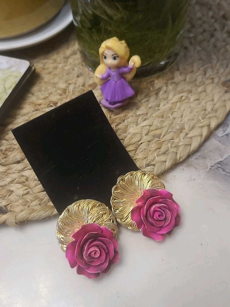Rose Stud Earrings
