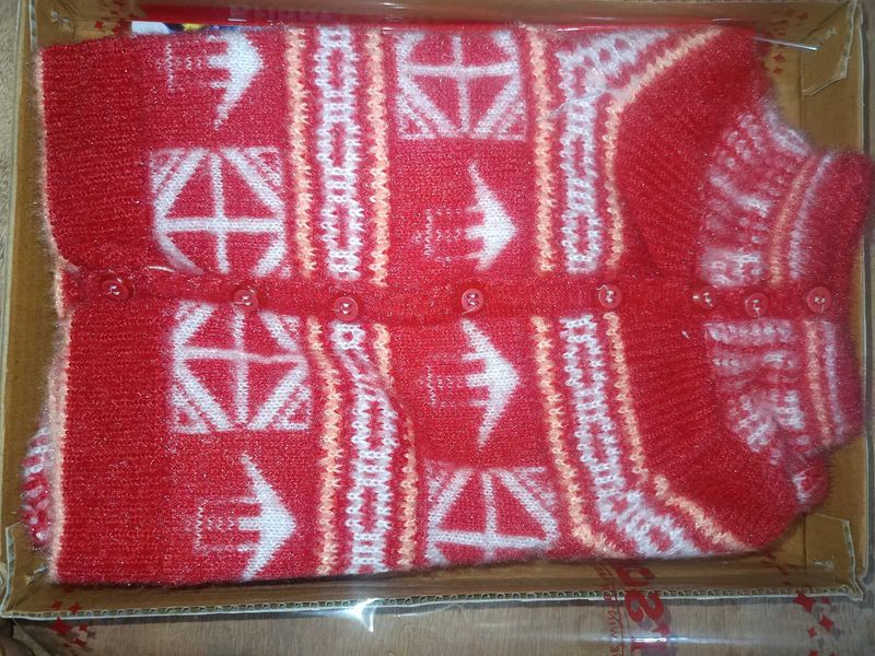 Red Patterned Sweater
