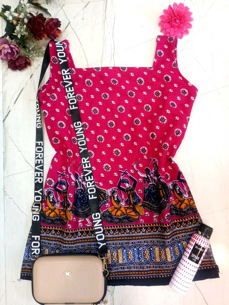 🆕 Viral Navratri Print Short Kurta ✨🎀