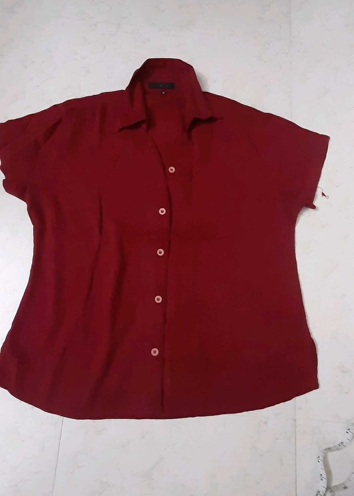 Formal.top Maroon With Side Slit