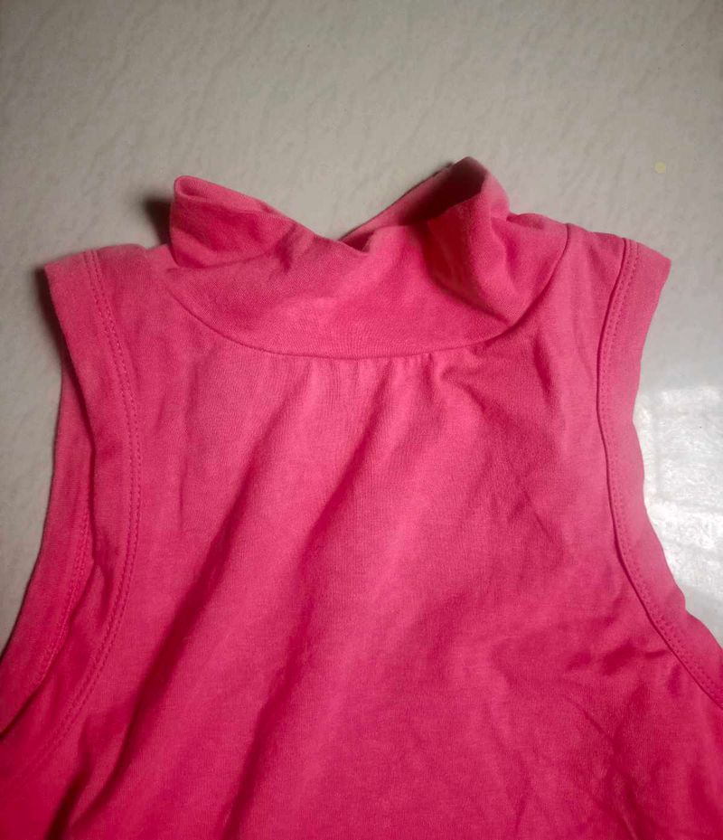High Neck Crop Top