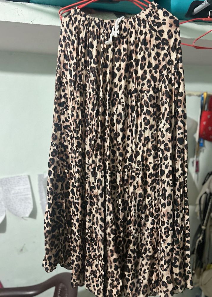 Leopard Print Skirt