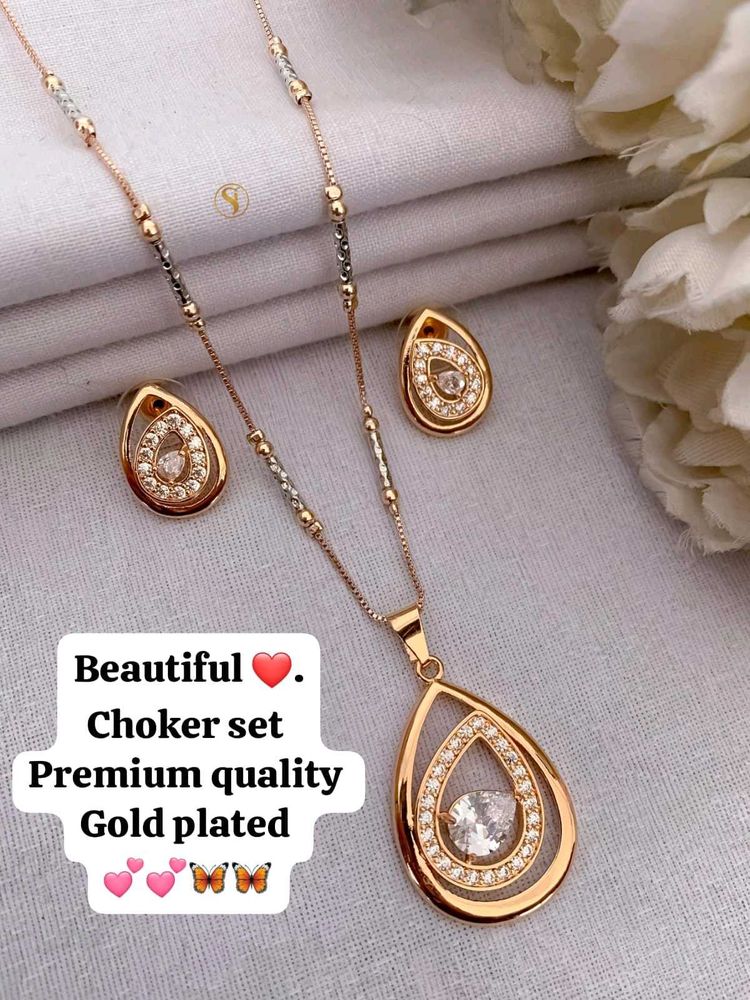 Gold Plated Choker Set