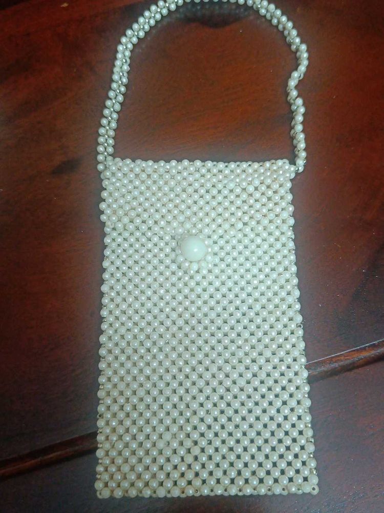 Vintage Beaded Cell Phone Bag