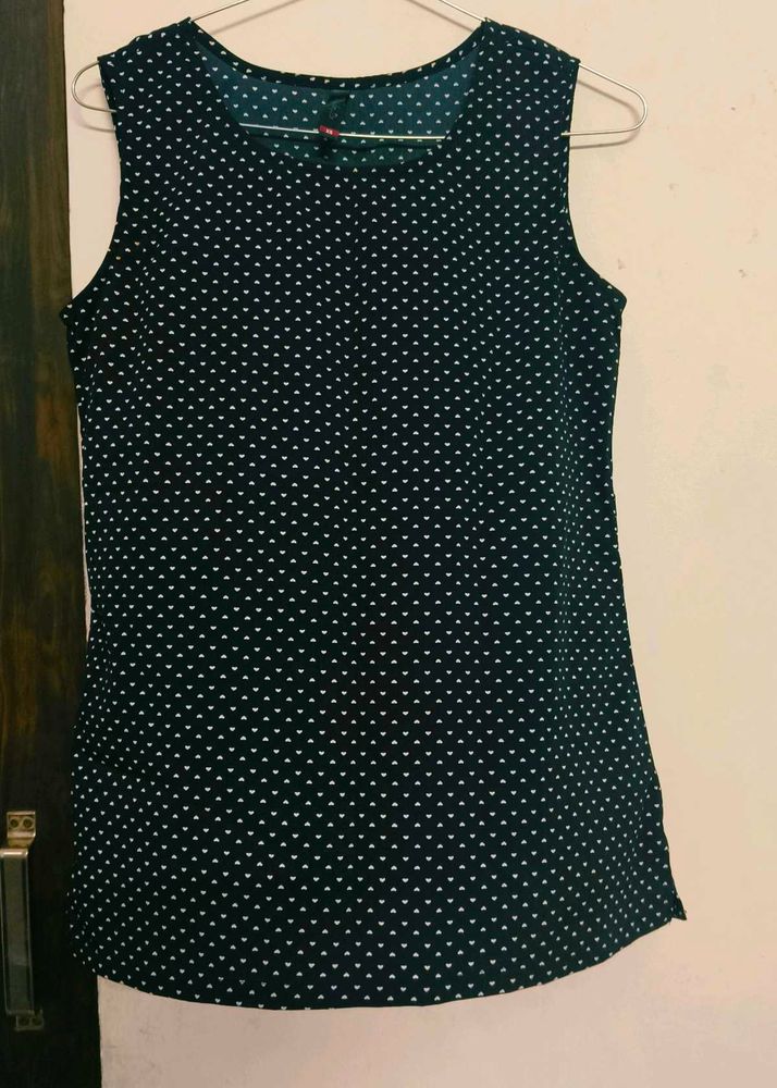 Polka Dot Sleeveless Top