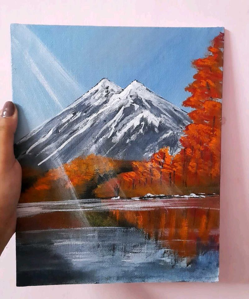 Mountain Lake Painting
