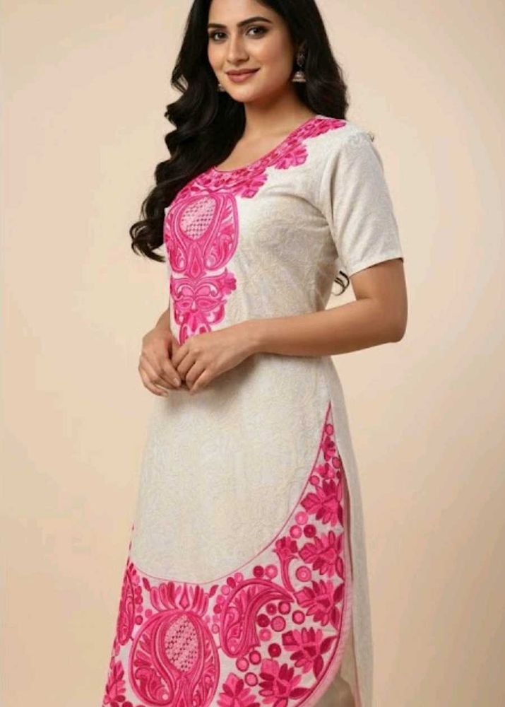 Pink Embroidered Top