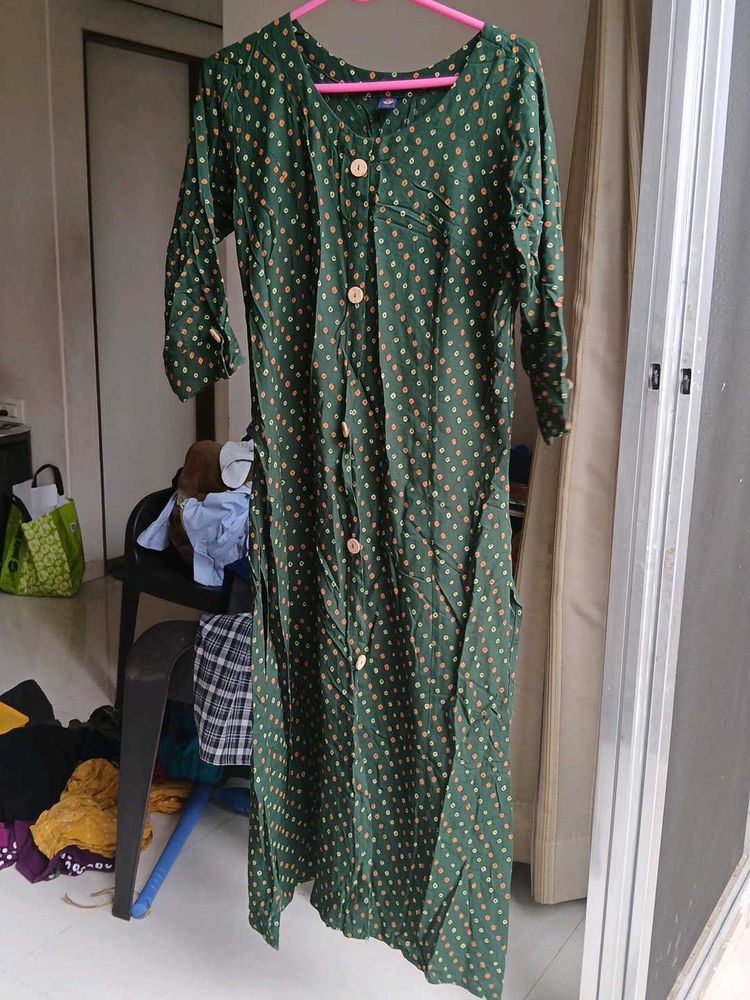 Green Kurta Pant Set