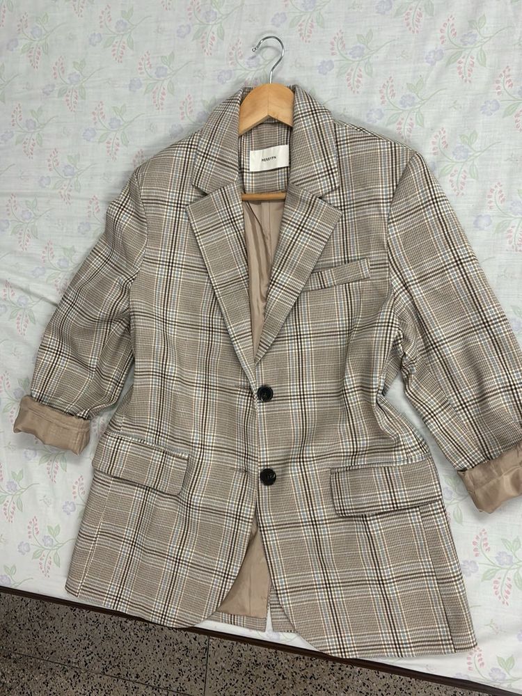 Plaid Blazer
