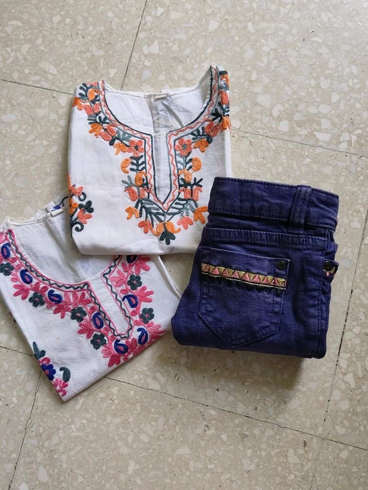 Kurtis And Jeans Combo