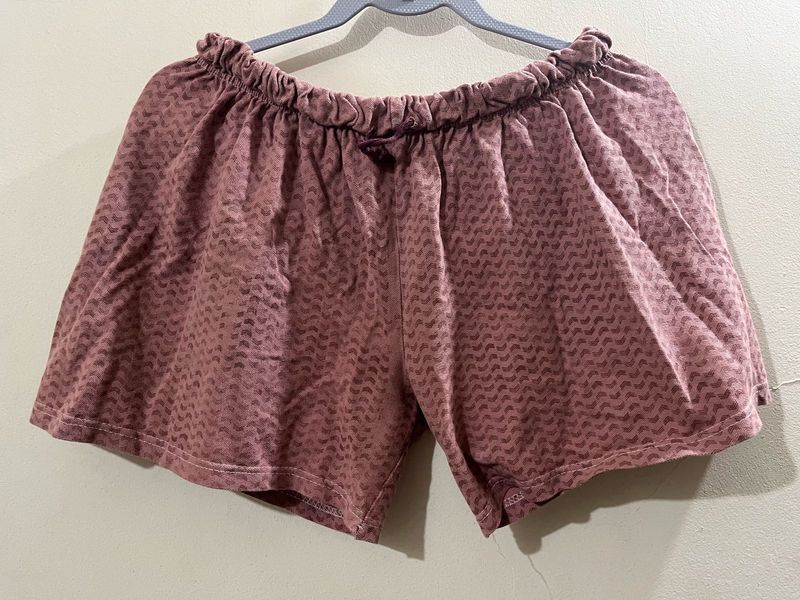 Patterned Casual Shorts
