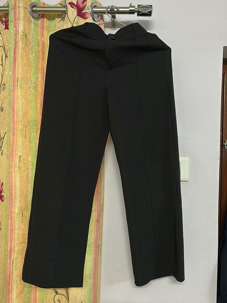 Black Wide Leg Trousers