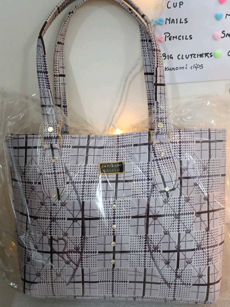 Chic Patterned Tote Bag