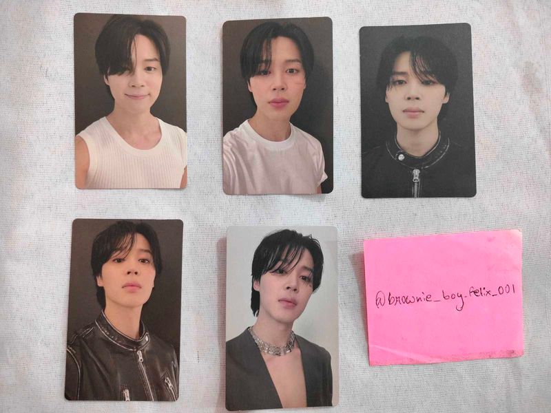 Kpop BTS Jimin Solo Album Face Photocard