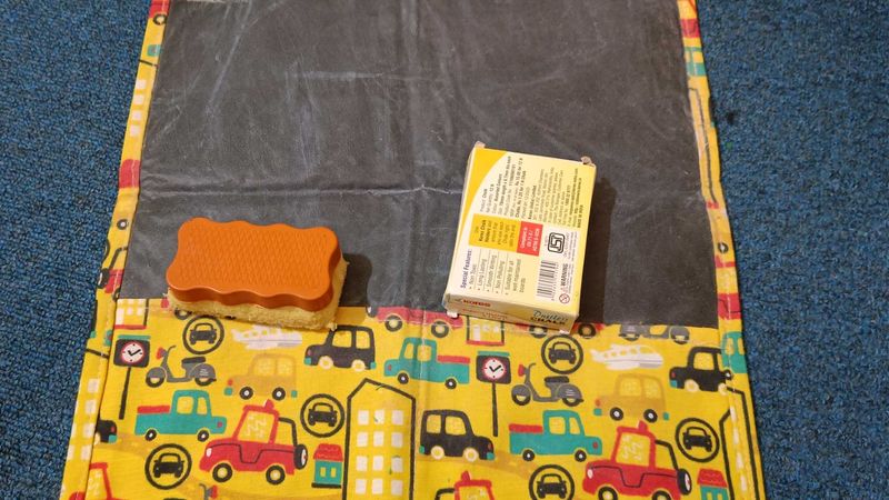 Chalk And Board Made Of Cloth