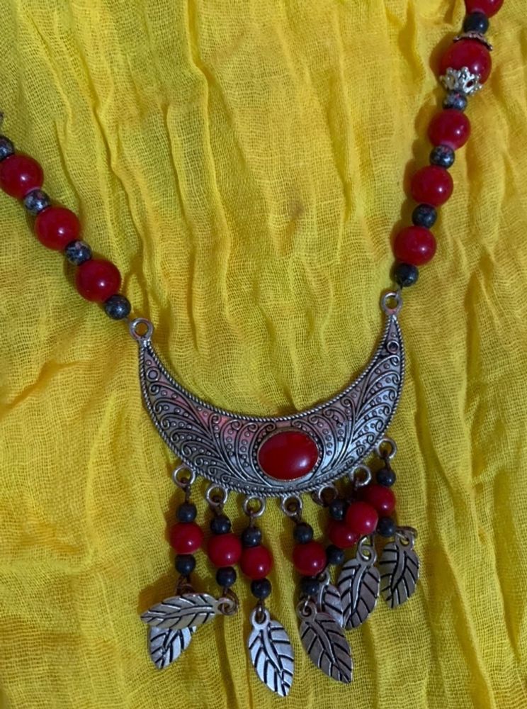 Necklace Red Color