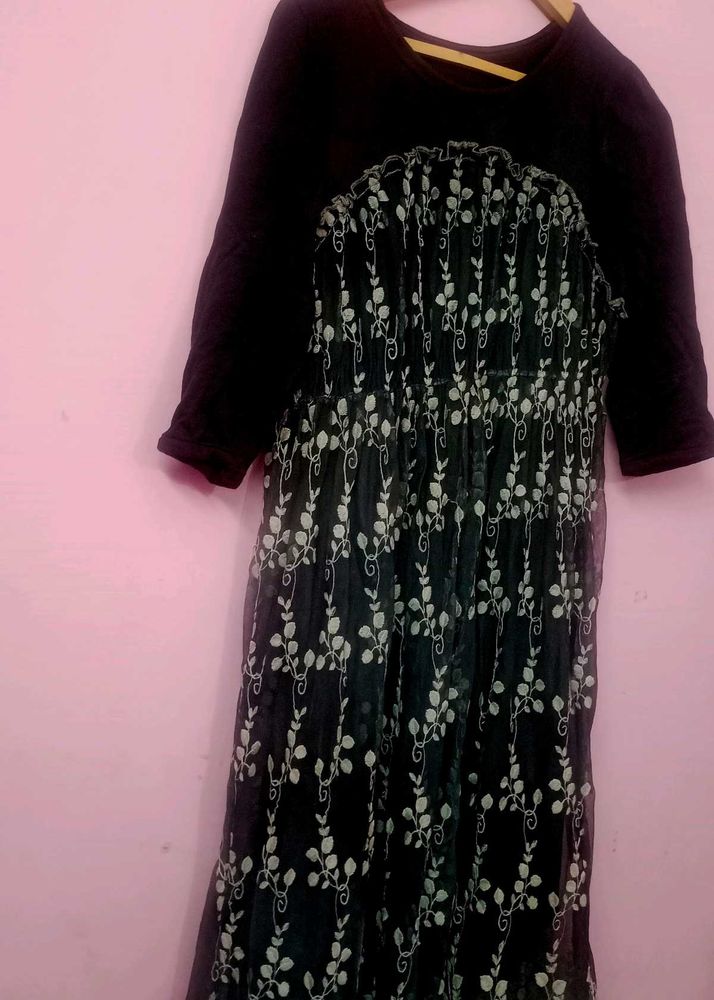 Beautiful  Net Embroiderd Dress