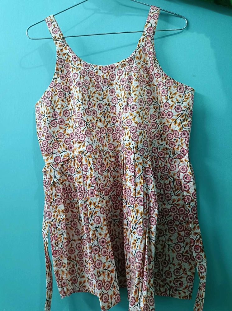 Floral Print short kurti