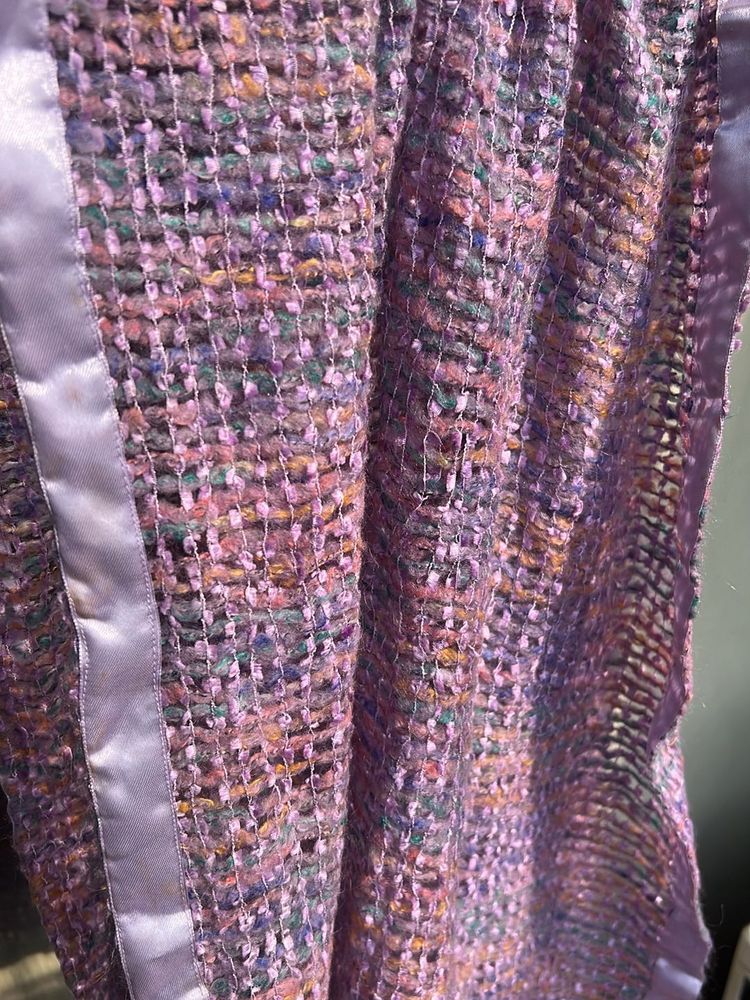 Cozy Woolen Shawl - Mauve Colour