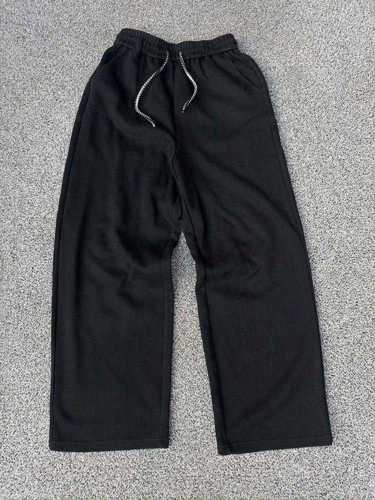 Black Wide Leg Sweatpants