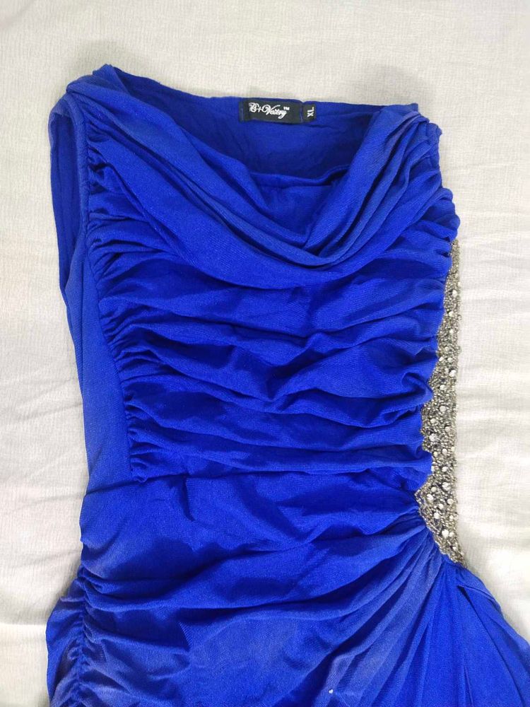 Long Blue Gown