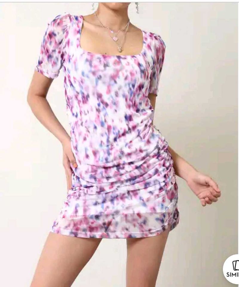 Trendy Floral Mini Dress