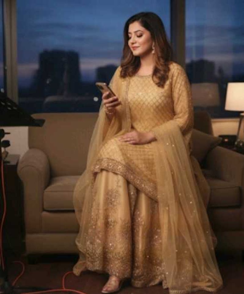 Elegant Gold Kurta Set