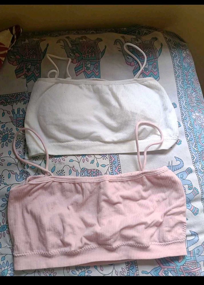 Tube Top Set - Pink &amp; White