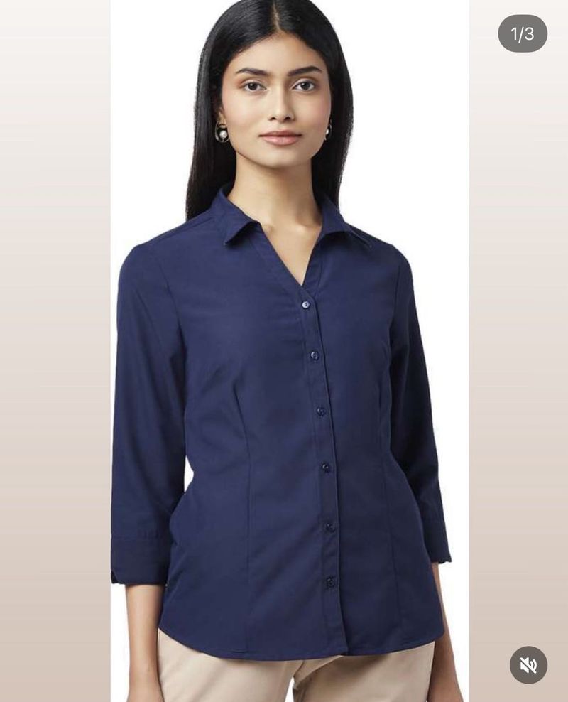 Navy Blue Casual Shirt - 10 Piece Availble In Size