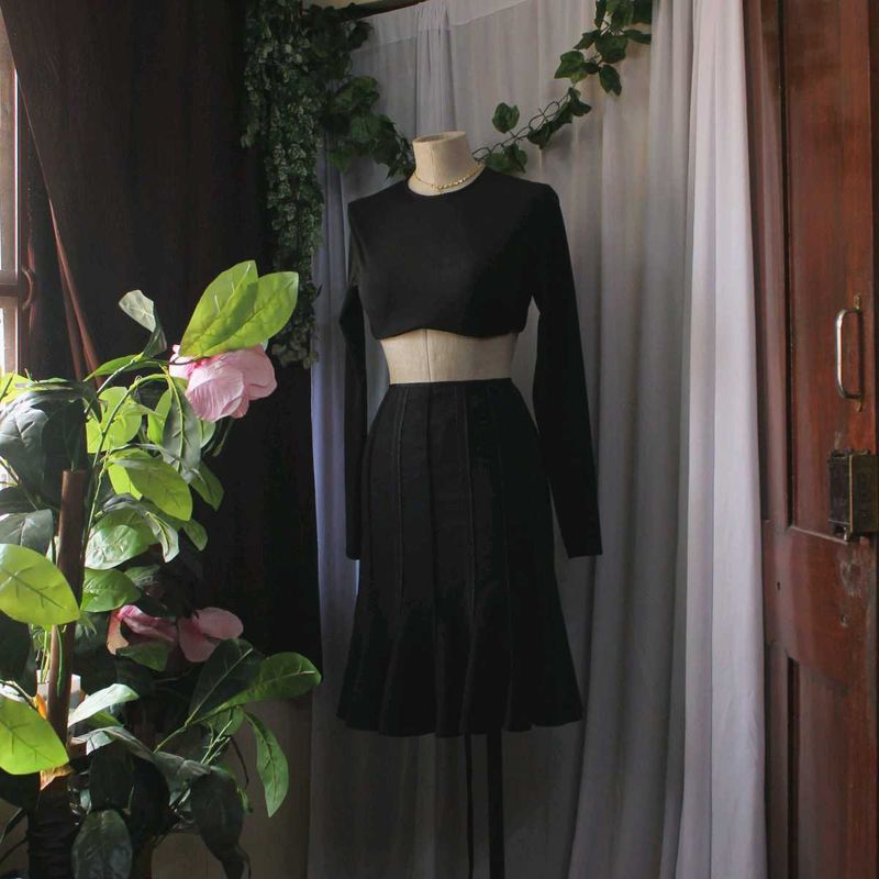 Marks And Spencer Chic Navy Blue Skirt