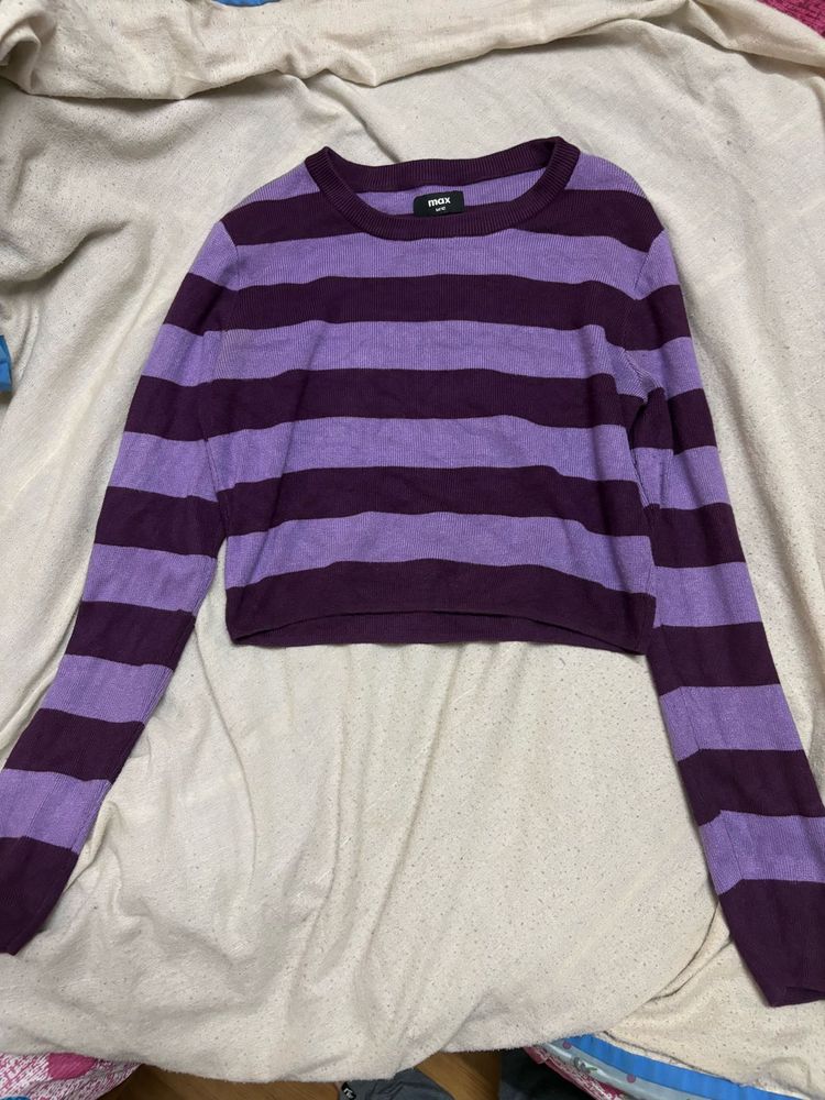 Striped Long Sleeve Top