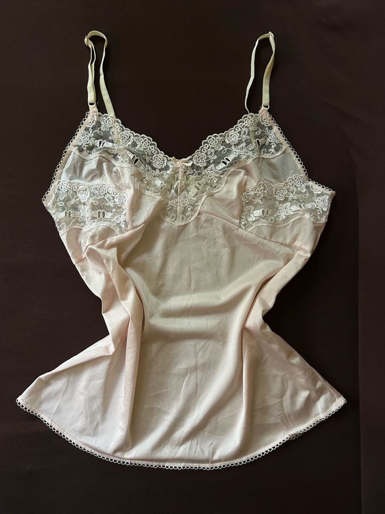 Baby Pink Lace Cami Top