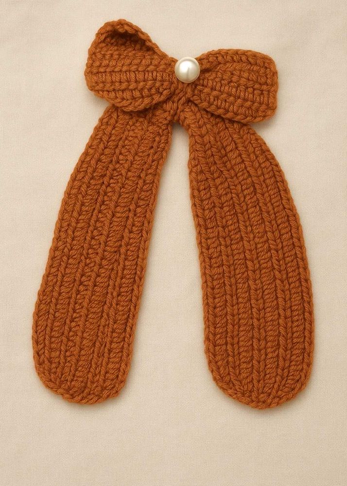 Knitted Hair Bow