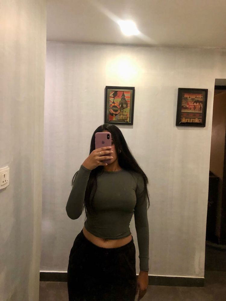 Fitted Greyish Top