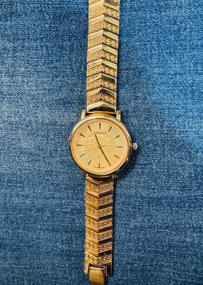 Versace Gold Party Wear Wedding Style Watch