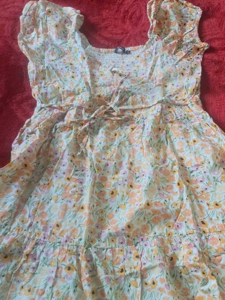 Floral Print Mini Dress