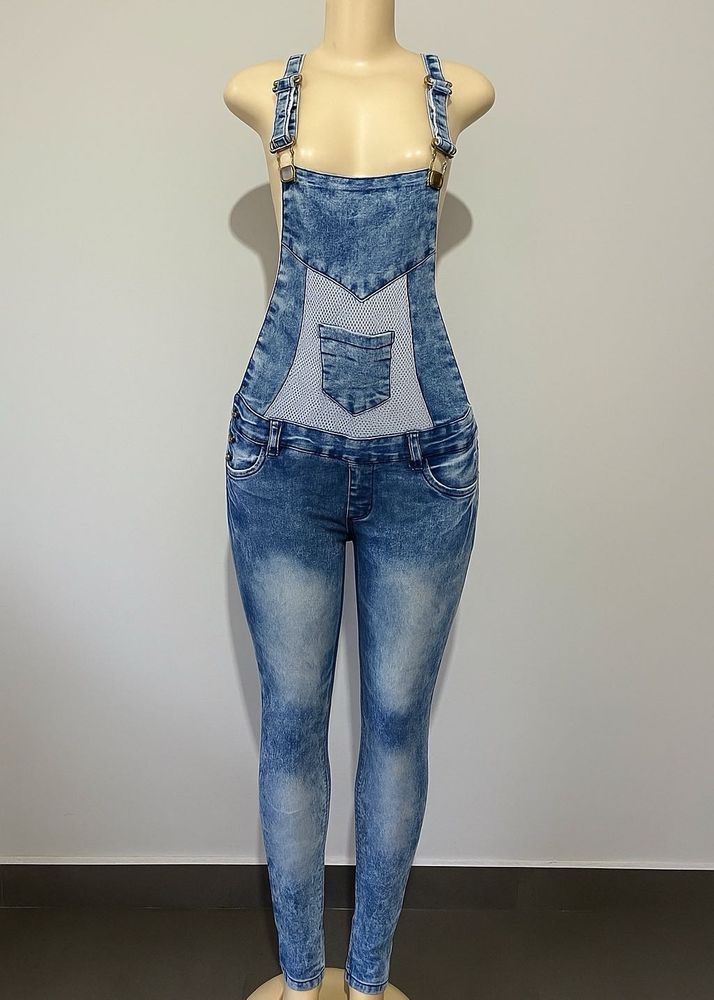 Blue Dungaree:28 Waist