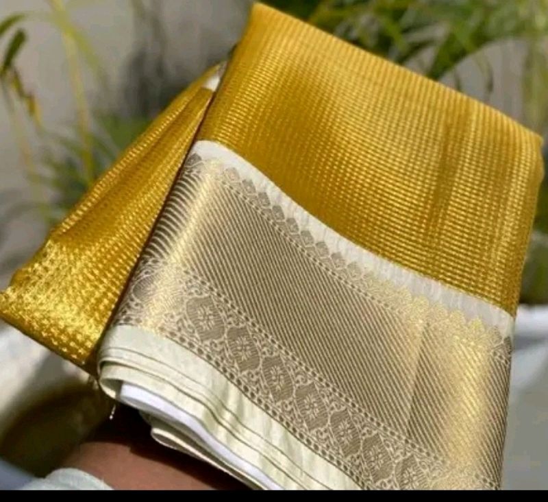 Banarasi Tissue Silk Zari Weaving Traditional Sare