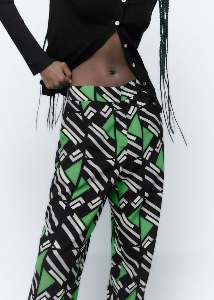 Zara Geometric Trousers