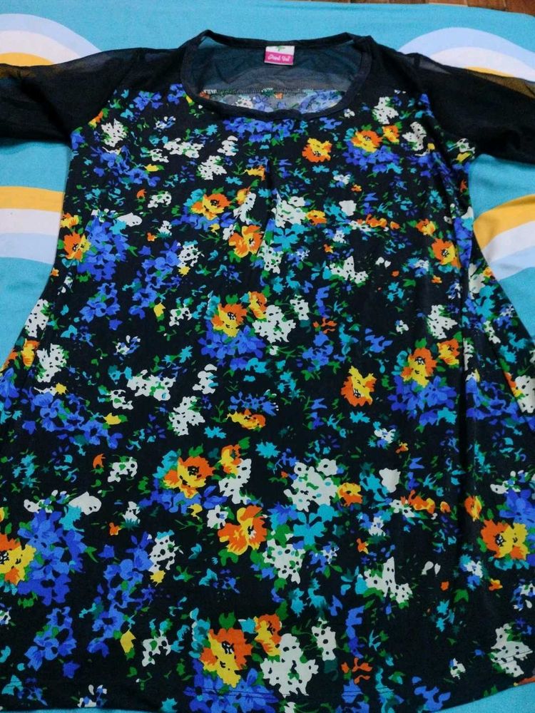 Floral Print Mini Dress