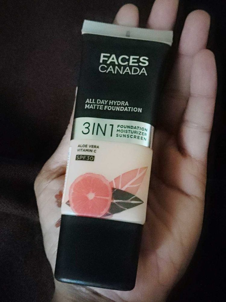 Faces Canada 3 In 1 Foundation Moisturizer Sunscre