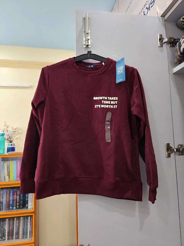 NEW Maroon Graphic DNMX Sweatshirt